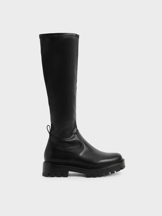 Charles & Keith + Black Knee-High Boots