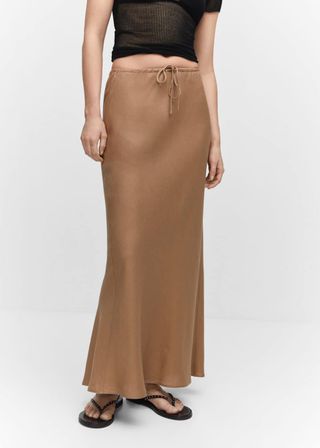 Mango + Tie Long Skirt