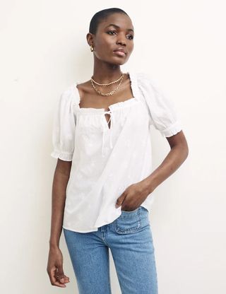 Nobody's Child + White Embroidered Drew Top
