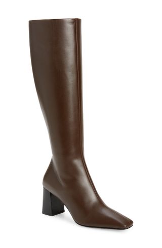 The Row + Square Toe Knee High Boots