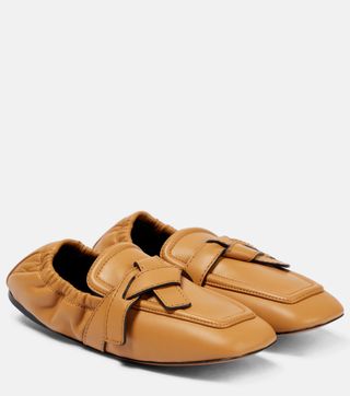 Loewe + Gate Leather Loafers