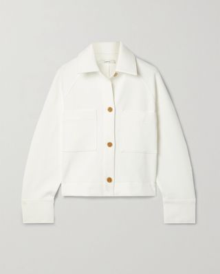 Vince + Stretch Cotton-Blend Jersey Jacket