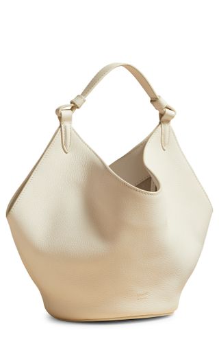 Khaite + Mini Lotus Leather Top Handle Bag