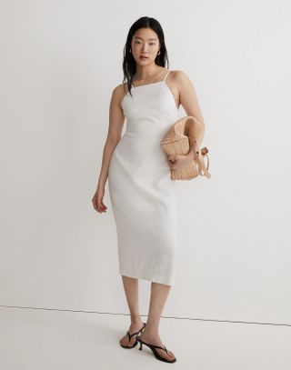 Madewell + Goldie Midi Dress in 100% Linen