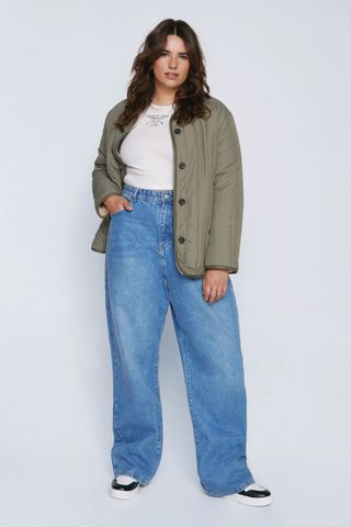 Nasty Gal + Plus Size Organic Cotton Boyfriend Denim Jeans