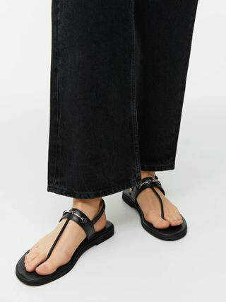 Arket + Leather Thong Sandals