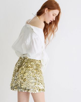 J.Crew + Collection Limited-Edition Circle Sequin Miniskirt