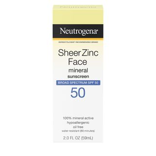 Neutrogena + Sheer Zinc Face Sunscreen SPF 50