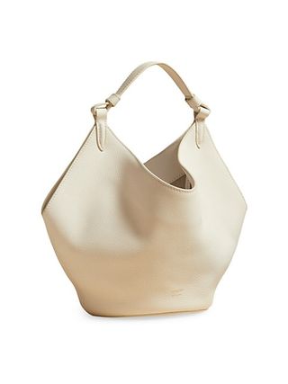 Khaite + Mini Lotus Leather Tote Bag