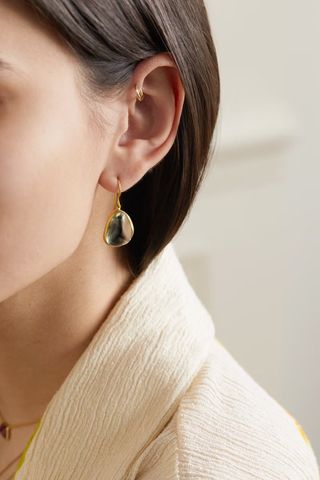 Pippa Small + 18-Karat Gold Amethyst Earrings