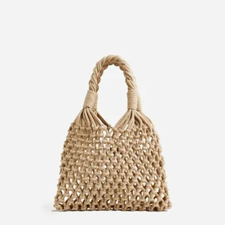 J.Crew + Small Cadiz Hand-Knotted Rope Tote