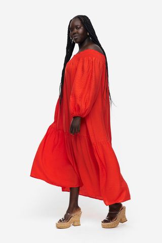 H&M + Oversized Off-The-Shoulder Dress