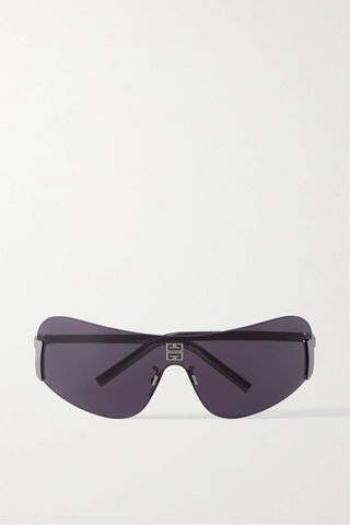 Givenchy Eyewear + Aviator-Style Silver-Tone Sunglasses