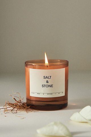 Salt & Stone + Black Rose & Vetiver Candle