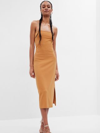 Gap + Modern Strapless Split-Hem Midi Dress