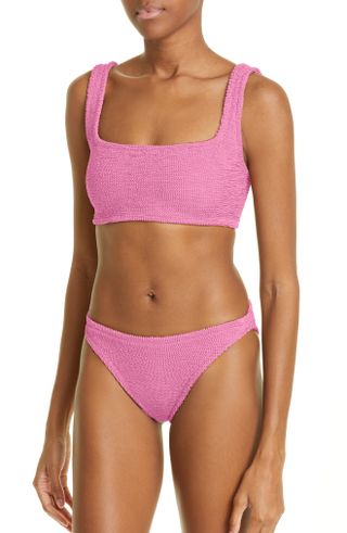 Hunza G + Crinkle Two-Piece Swimsuit