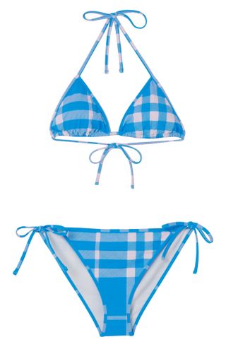 Burberry + Cobb Check Two-Piece Swimsuit