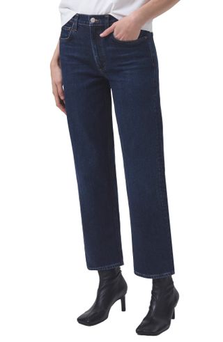 Agolde + Kye Ankle Straight Leg Jeans