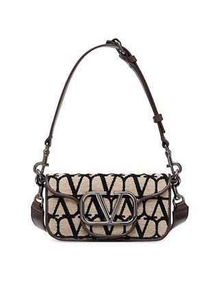 Valentino + Mini Locò Toile Iconographe Shoulder Bag