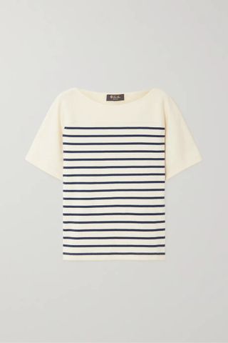 Loro Piana + Striped Cotton T-Shirt