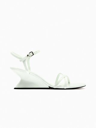 Zara + Strappy Wedge Sandals