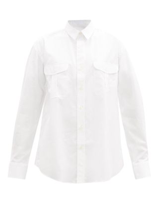 WARDROBE.NYC + Release 03 Oversized Cotton-Poplin Shirt