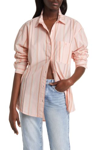 Bp + Stripe Cotton Button-Up Shirt