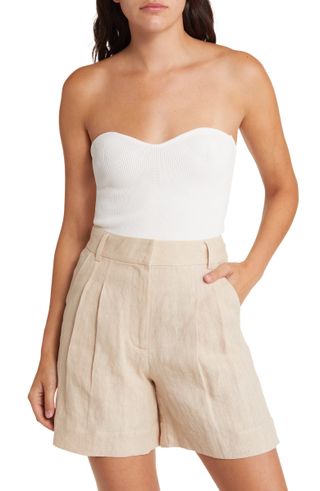 Sophie Rue + Sweetheart Strapless Rib Top