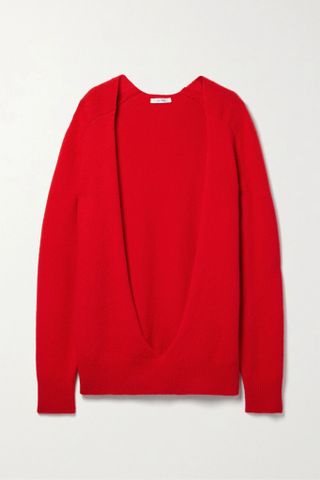 The Row + Chevro Cutout Cashmere Sweater