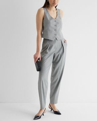 Express + Stylist Pleated Pant Suit