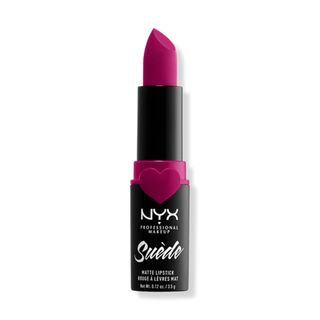 NYX Professional Makeup + Suede Matte Lipstick Lightweight Vegan Lipstick in Clinger