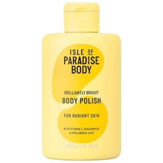 Isle of Paradise + Brilliantly Bright Body Polish Scrub With Vitamin C & Niacinamide