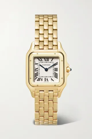 Cartier + Panthère De Cartier 27mm Medium 18-Karat Gold Watch