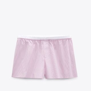 Zara + Shorts with Contrast Stripes