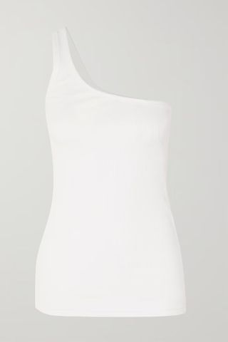 Isabel Marant + Tresia One-Shoulder Ribbed Cotton-Jersey Tank