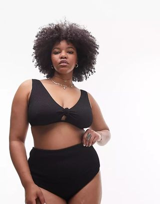 Topshop Curve + Crinkle Bikini Set