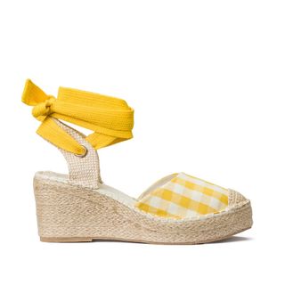 La Redoute + Wide Fit Espadrilles in Gingham Print