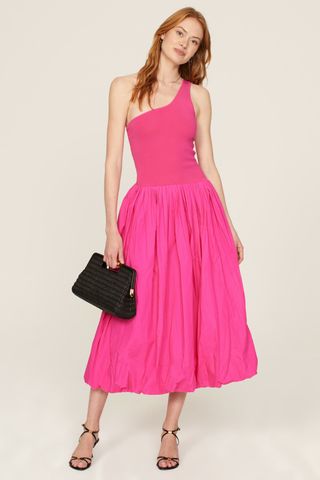 Rent the Runway + Derek Lam Collective Pink One Shoulder Dress