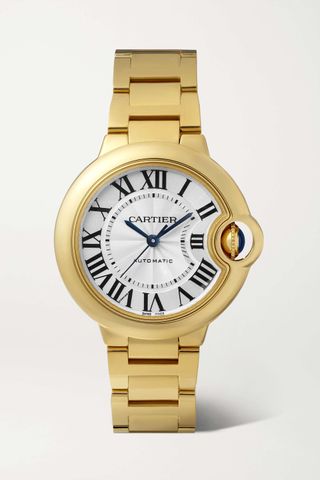 Cartier + Ballon Bleu De Cartier Automatic 33mm 18-Karat Gold Watch