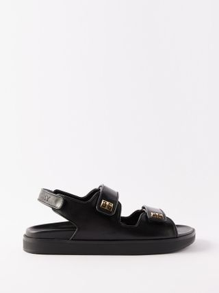 Givenchy + 4G Leather Slingback Sandals