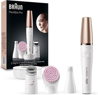 Braun + FaceSpa Face Epilator with Facial Cleansing Brush Head
