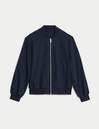 M&S Collection + Relaxed Bomber Jacket