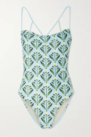 Agua by Agua Bendita + Cerámica Margarita Floral-Print Recycled Swimsuit