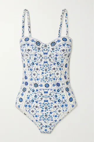 Tory Burch + Printed Swimsuit