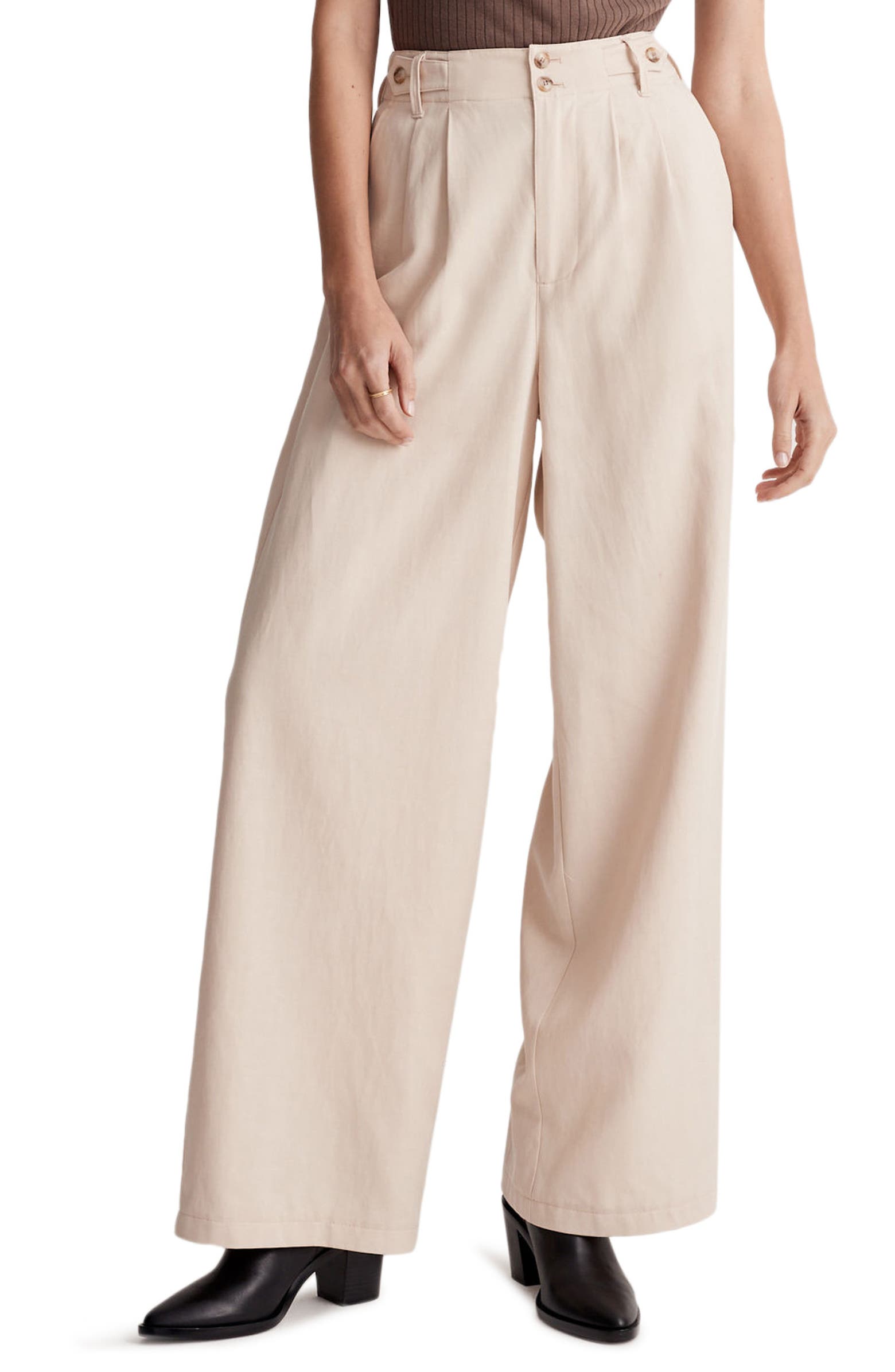 Madewell + Harlow Wide Leg Pants
