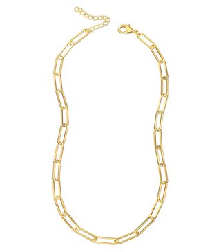 Source + Gold Paperclip Chain