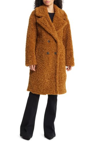 Bcbgeneration + Double Breasted Faux Fur Teddy Coat