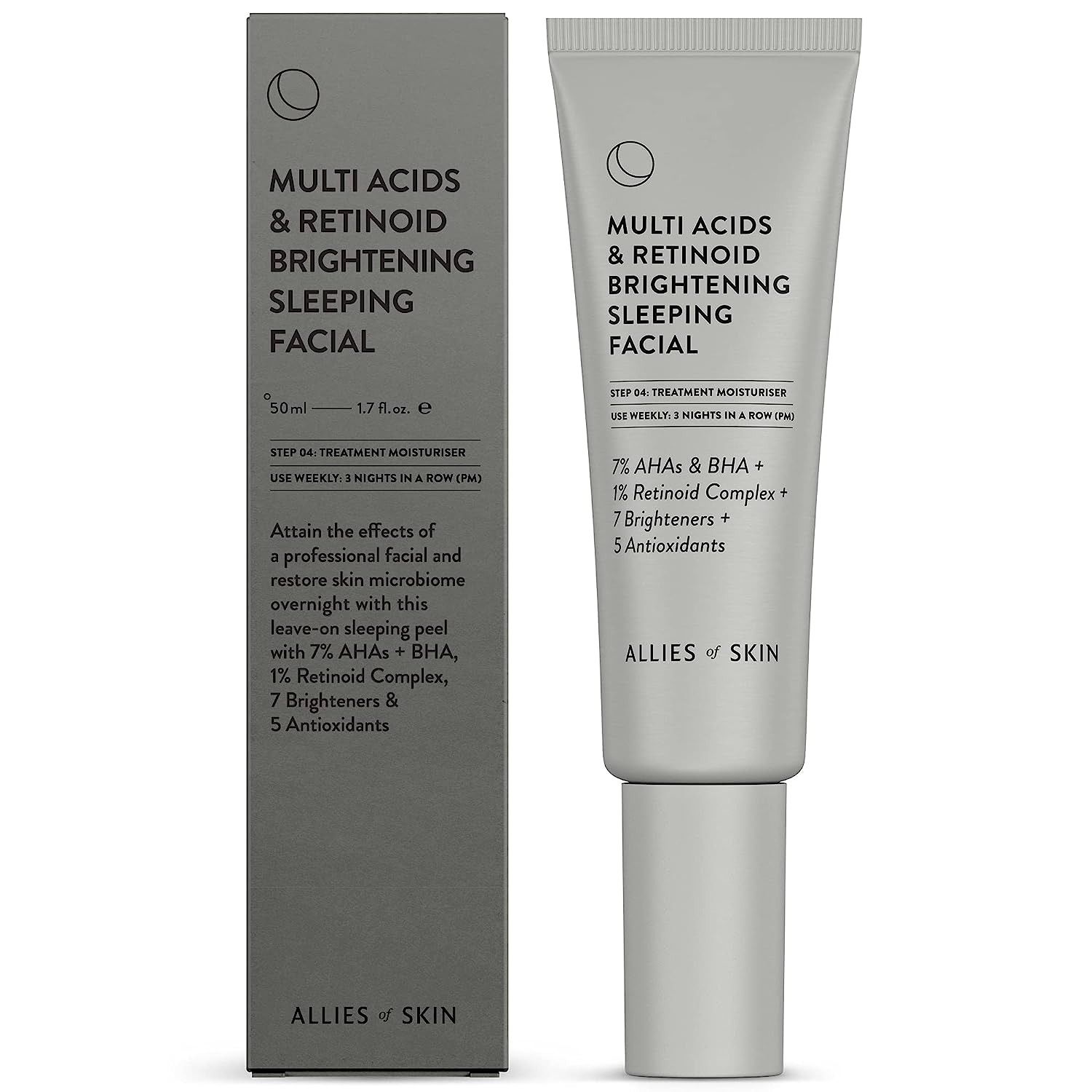 Allies of Skin + Multi Acids & Retinoid Brightening Sleeping Facial