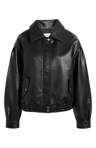 Bp + Oversize Faux Leather Jacket