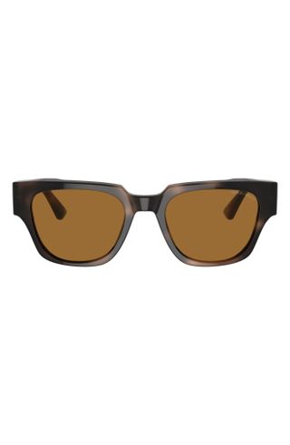 Giorgio Armani + 52mm Polarized Rectangular Sunglasses